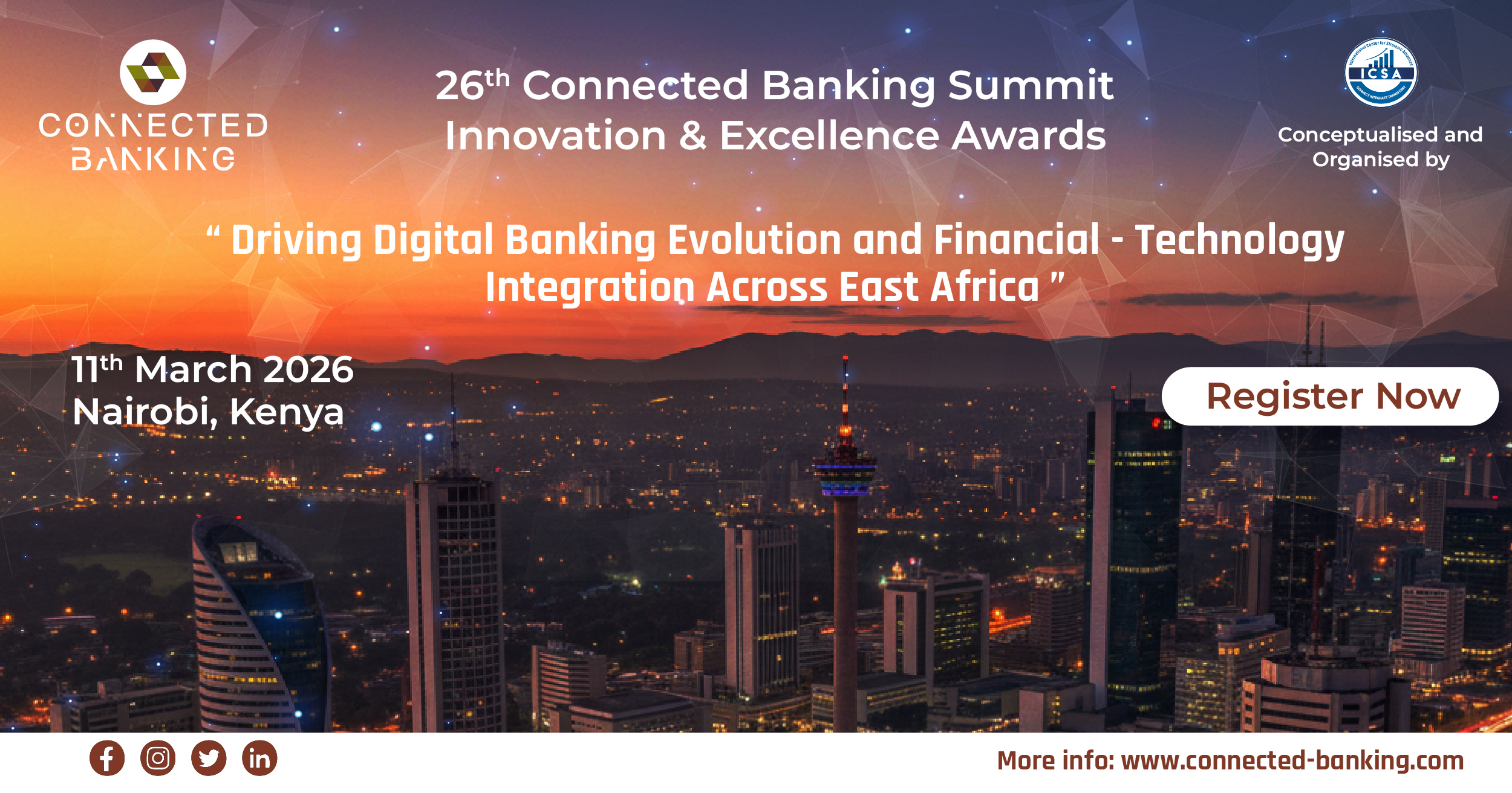 26th Connected Banking Summit – Innovation & Excellence Awards 2026 26th Connected Banking Summit – Innovation & Excellence Awards 2026