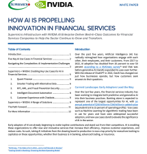 How AI is Propelling Innovation in Financial Services